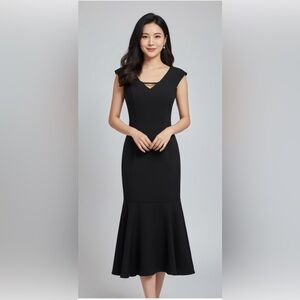 NWT JARLO Elegant Black Sleeveless Dress size 6